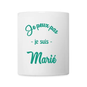 JE PEUX PAS. MARIE - Mug blanc - blanc - Devant
