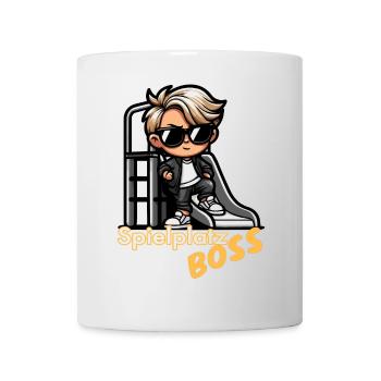 Cooler Spielplatz Chef Sonnenbrille Kind Urban - Tasse - Weiß - Vorne