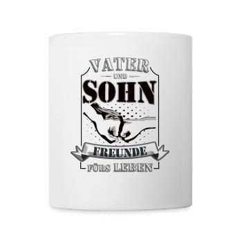 Père et fils – amis pour la vie - Mug blanc - blanc - Devant