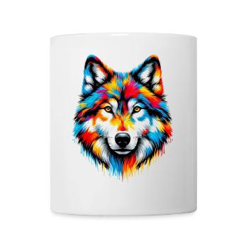 Loup - Mug blanc - blanc - Devant