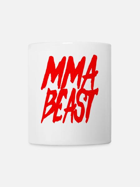 Cooles MMA-Biest-Design - MMA-Kämpfer - Tasse - Weiß