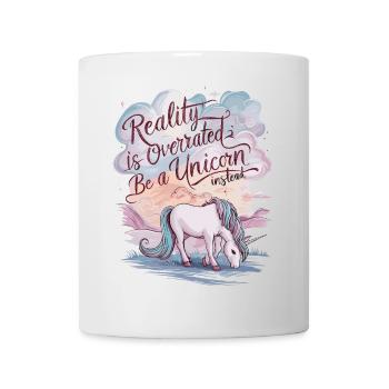 Soyez une licorne - Design de licorne inspirant - Mug blanc - blanc - Devant