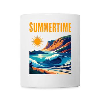 Summertime - beautiful summer design - Mug - white - Front