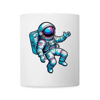 Colorful Cartoon Astronaut - Mug - white - Front