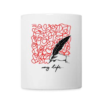 My life is complicated to explain Letter - Tasse - Weiß - Vorne