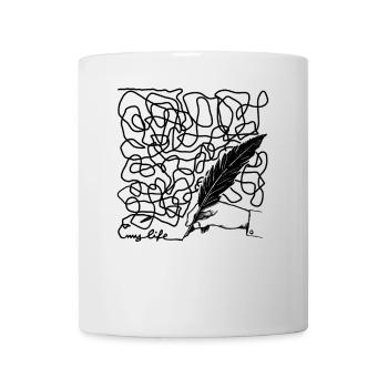 My life is complicated to explain Letter - Mug - white - Front