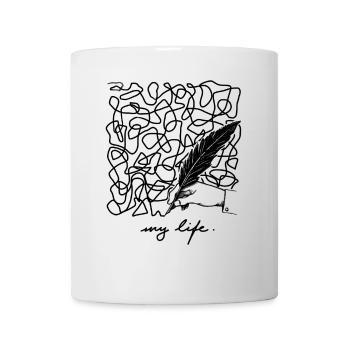 My life is complicated to explain Chaos Letter - Mug - white - Front