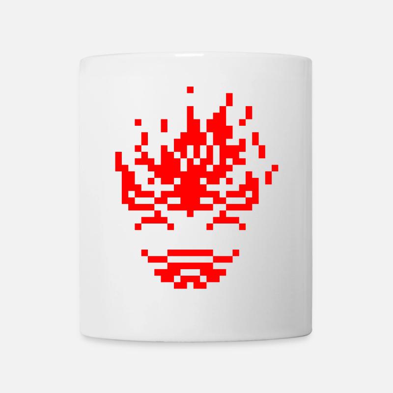 8bit pixel oni - Mug - white