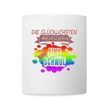 LGBTQ Trans Homosexuell Lesbisch Ehe für alle Bi - Tasse - Weiß - Vorne