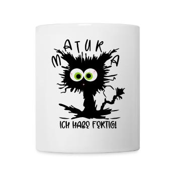 Matura 2026 - Ich habe fertig - Gestresste Katze - Tasse - Weiß - Vorne