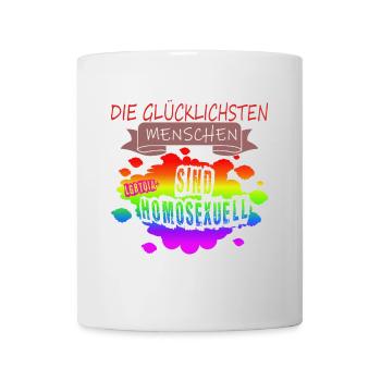 LGBTQ Trans Homosexuell Lesbisch Ehe für alle Bi - Tasse - Weiß - Vorne