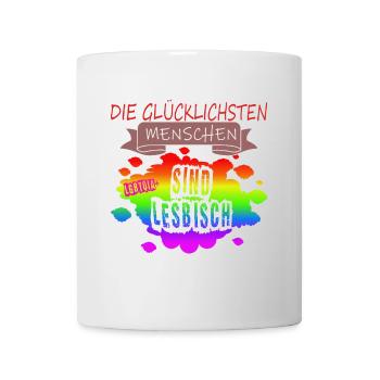 LGBTQ Trans Homosexuell Lesbisch Ehe für alle Bi - Tasse - Weiß - Vorne