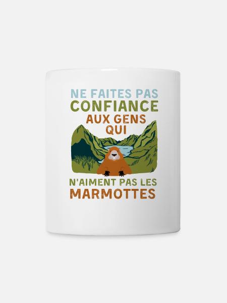 Marmottes - Mug blanc - blanc