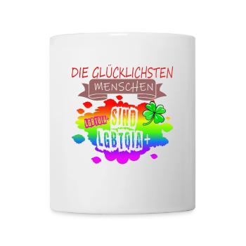 LGBTQ Trans Homosexuell Lesbisch Ehe für alle Bi - Tasse - Weiß - Vorne
