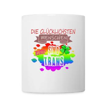 LGBTQ Trans Homosexuell Lesbisch Ehe für alle Bi - Tasse - Weiß - Vorne
