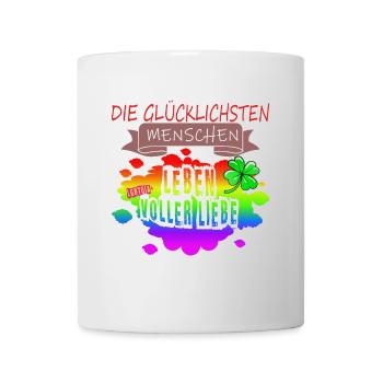 LGBTQ Trans Homosexuell Lesbisch Ehe für alle Bi - Tasse - Weiß - Vorne
