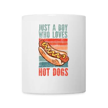 Hot Dog Adult Boy Vintage Retro - Mug - white - Front