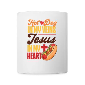 Hot Dog Adult Jesus Faith - Mug - white - Front