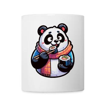 Panda Sushi Japanisches Essen - Tasse - Weiß - Vorne