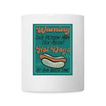 Hot Dog Adulte Vintage Rétro - Mug blanc - blanc - Devant