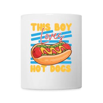 Hot Dog Adult Boy This Boy Loves - Mug - white - Front