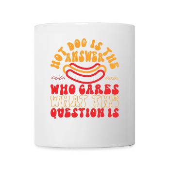 Hot Dog Adult Hot Dog Is The - Mug - white - Front
