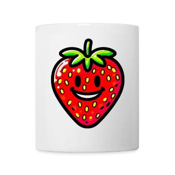 Erdbeer-Erdbeeren - Tasse - Weiß - Vorne