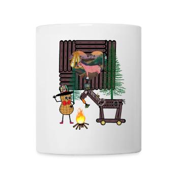 Wilder Westen Erdnuss Western Pferd Pferde - Tasse - Weiß - Vorne