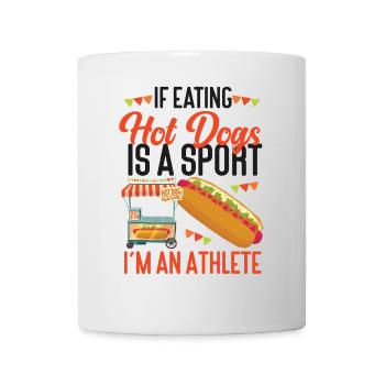 Hot-dog adulte si manger des hot-dogs - Mug blanc - blanc - Devant