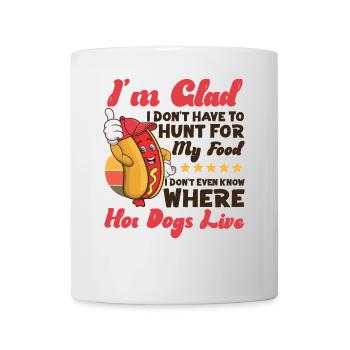Hot Dog Adult I'm Glad I Don't - Mug - white - Front