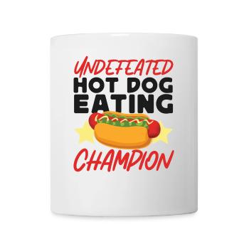 Hot Dog Adulte Hot-Dog Invaincu - Mug blanc - blanc - Devant
