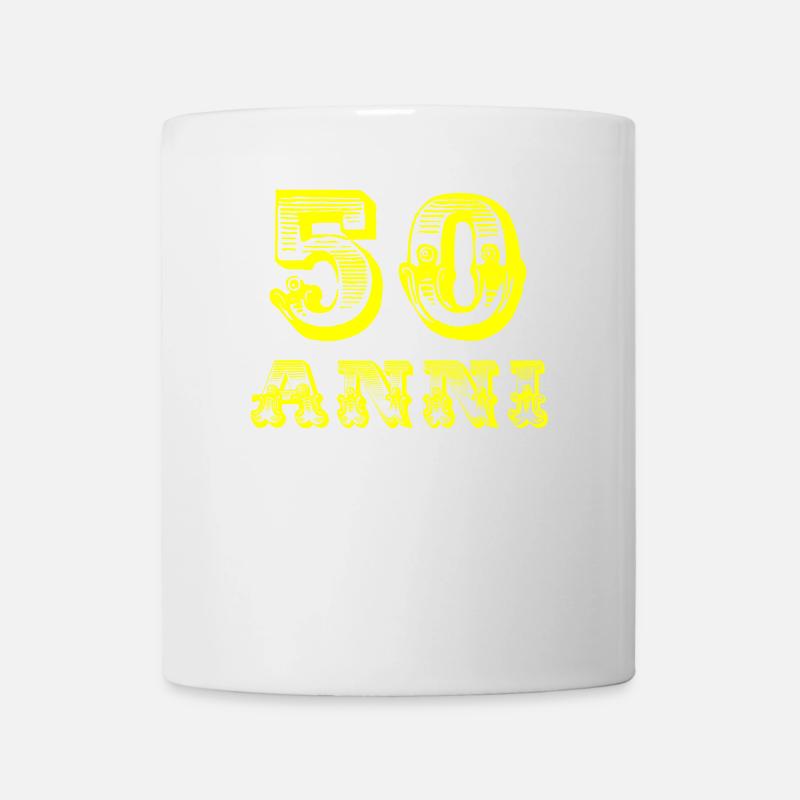 T-shirt 50 ans - Mug blanc - blanc