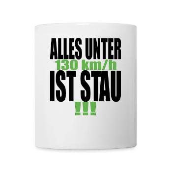 Tempolimit Autobahn Grüne Habeck Freiheit Verbot - Tasse - Weiß - Vorne