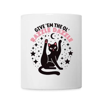 Funny cat: Give Them The Ol' Razzle Dazzle - Mug - white - Front