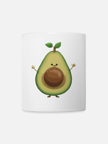 Avocado süß lustig Optimismus Geschenk - Tasse - Weiß