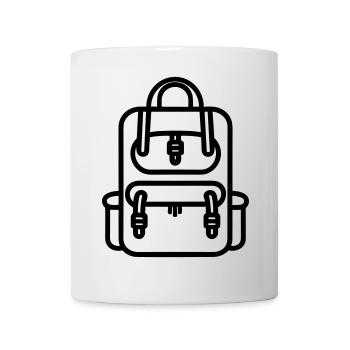 Rucksack - Tasse - Weiß - Vorne