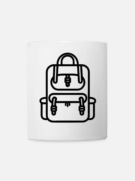 Rucksack - Tasse - Weiß
