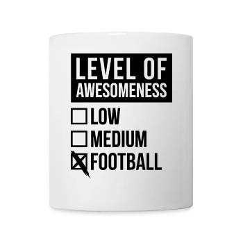 Fußball Fußball Fußball - Tasse - Weiß - Vorne