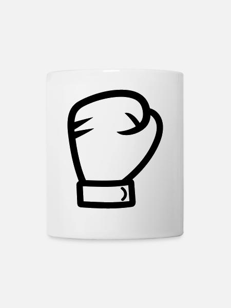 Boxhandschuh - Tasse - Weiß