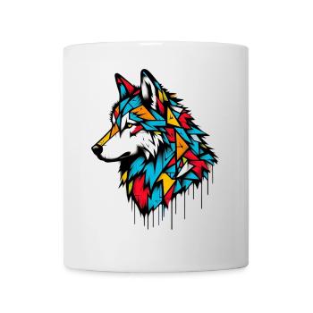 Wolf - Tasse - Weiß - Vorne