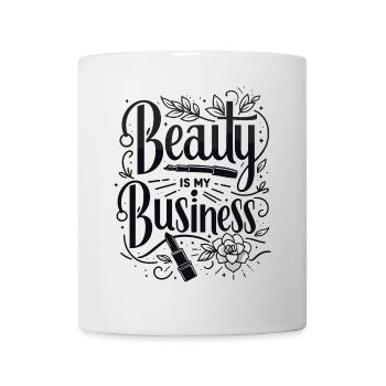 Schönheit ist mein Geschäft - Tasse - Weiß - Vorne