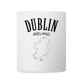 Monochrome Flag Accent: Italian Tricolour - Mug - white - Front