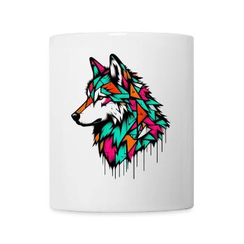 Wolf - Tasse - Weiß - Vorne