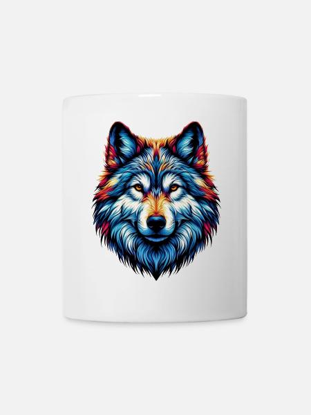 Wolf - Tasse - Weiß