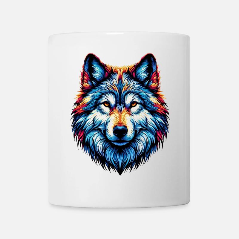 Wolf - Tasse - Weiß