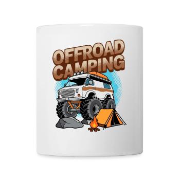 Off-road camping - Mug - white - Front