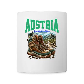 L’Autriche refroidit Wander Design - Österreich - Mug blanc - blanc - Devant