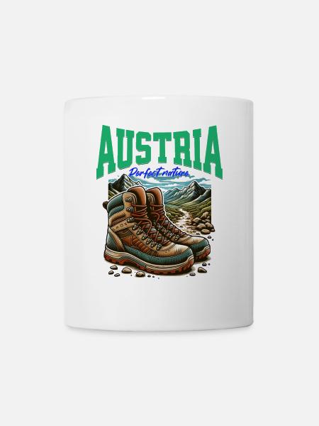 Austria cooles Wander Design - Österreich - Tasse - Weiß