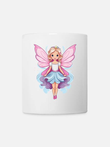 Illustration einer magischen Fee - Tasse - Weiß