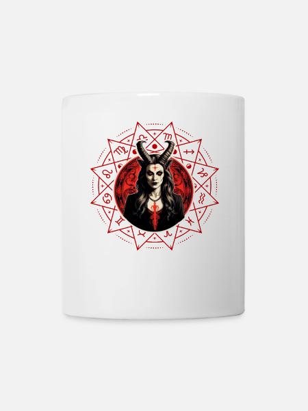 Diabolique Dame des Ténèbres - Mug blanc - blanc